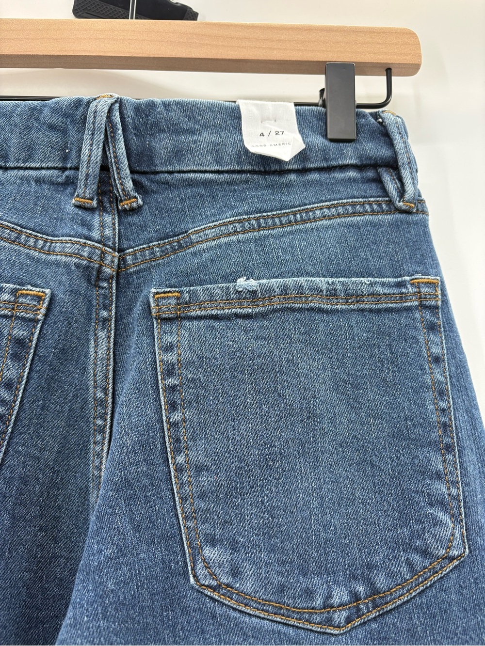 Good American Good Skate High Rise Wide Leg Jeans 34” Inseam Size 4/27, NWT - Picture 14 of 16